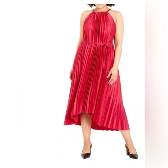 New EVANS Kimber Plain Maxi Dress merlot Size 30/32 Women - Picture 4 of 16